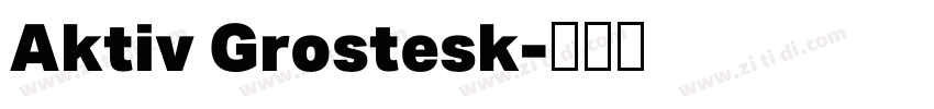 Aktiv Grostesk字体转换 Aktiv Grostesk字体转换